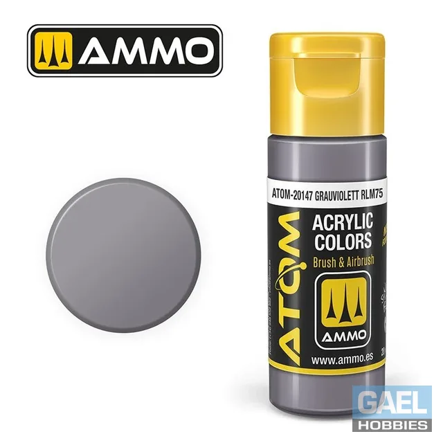 AMMO ATOM ACRYLIC COLOR 20mL Grauviolett RLM75 (FS26295) #ATOM-20147