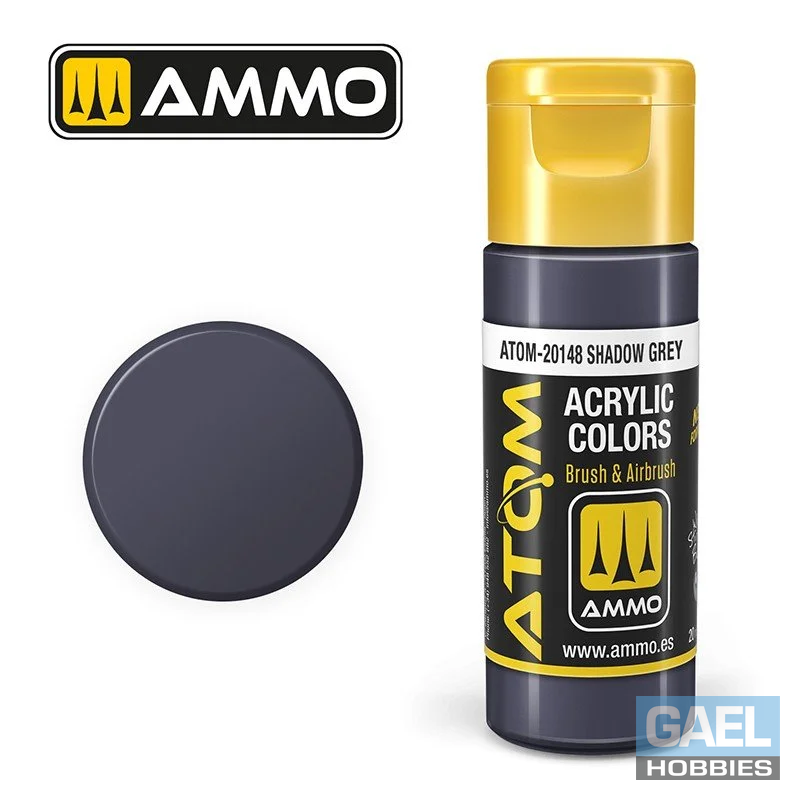 AMMO ATOM ACRYLIC COLOR 20mL Shadow Grey (FS36118) #ATOM-20148