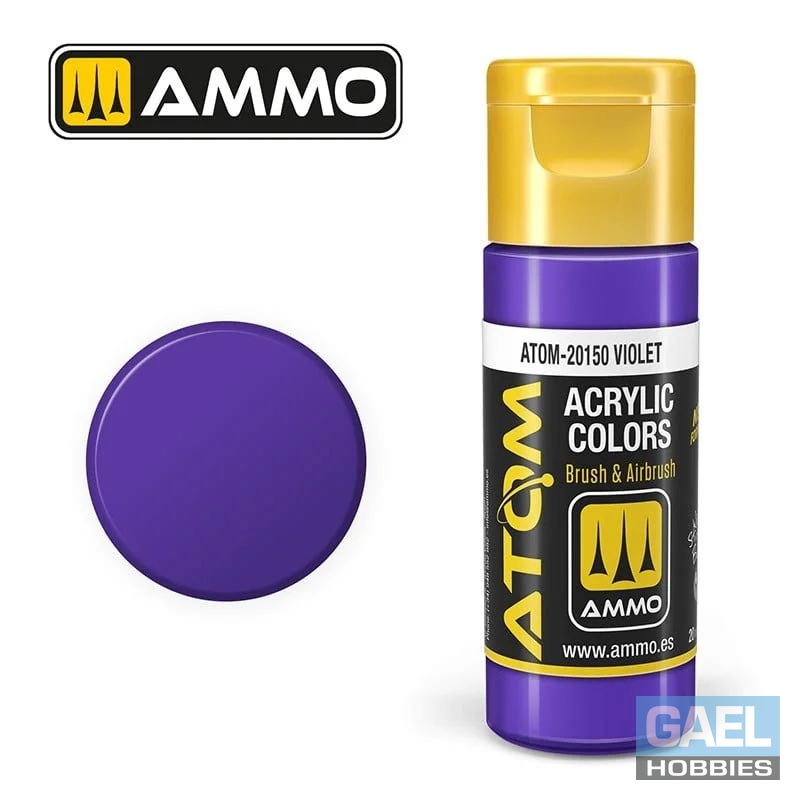 AMMO ATOM ACRYLIC COLOR 20mL Violet #ATOM-20150