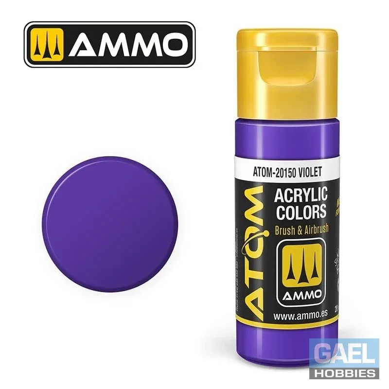 AMMO ATOM ACRYLIC COLOR 20mL Violet #ATOM-20150