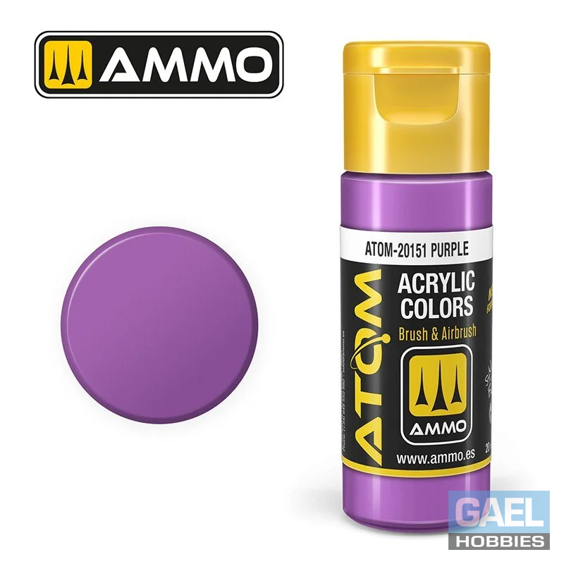 AMMO ATOM ACRYLIC COLOR 20mL Purple (FS37142) #ATOM-20151