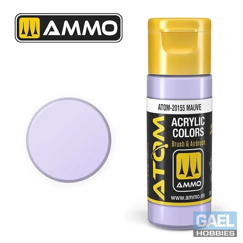AMMO ATOM ACRYLIC COLOR 20mL Mauve #ATOM-20155