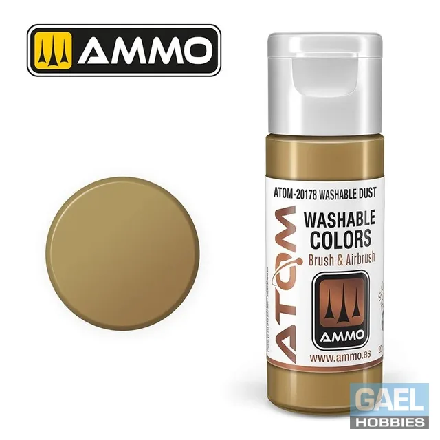 AMMO ATOM ACRYLIC COLOR 20mL WASHABLE Dust #ATOM-20178