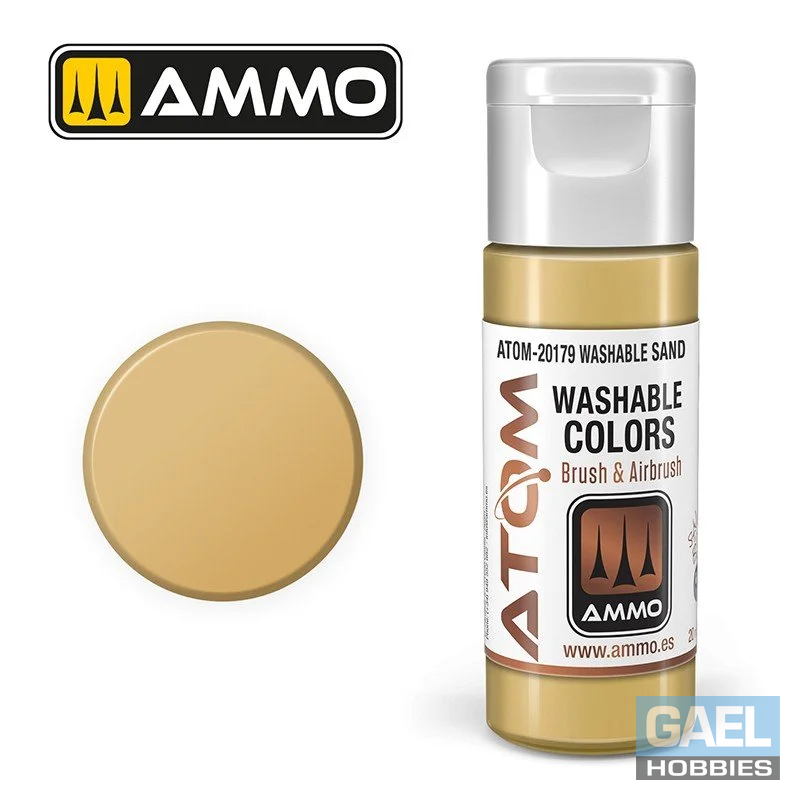 AMMO ATOM ACRYLIC COLOR 20mL WASHABLE Sand #ATOM-20179
