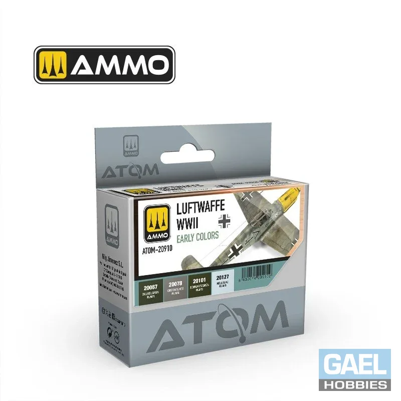Ammo ATOM WWII Early Luftwaffe Acrylic Paint Set (4 Colors) #20910