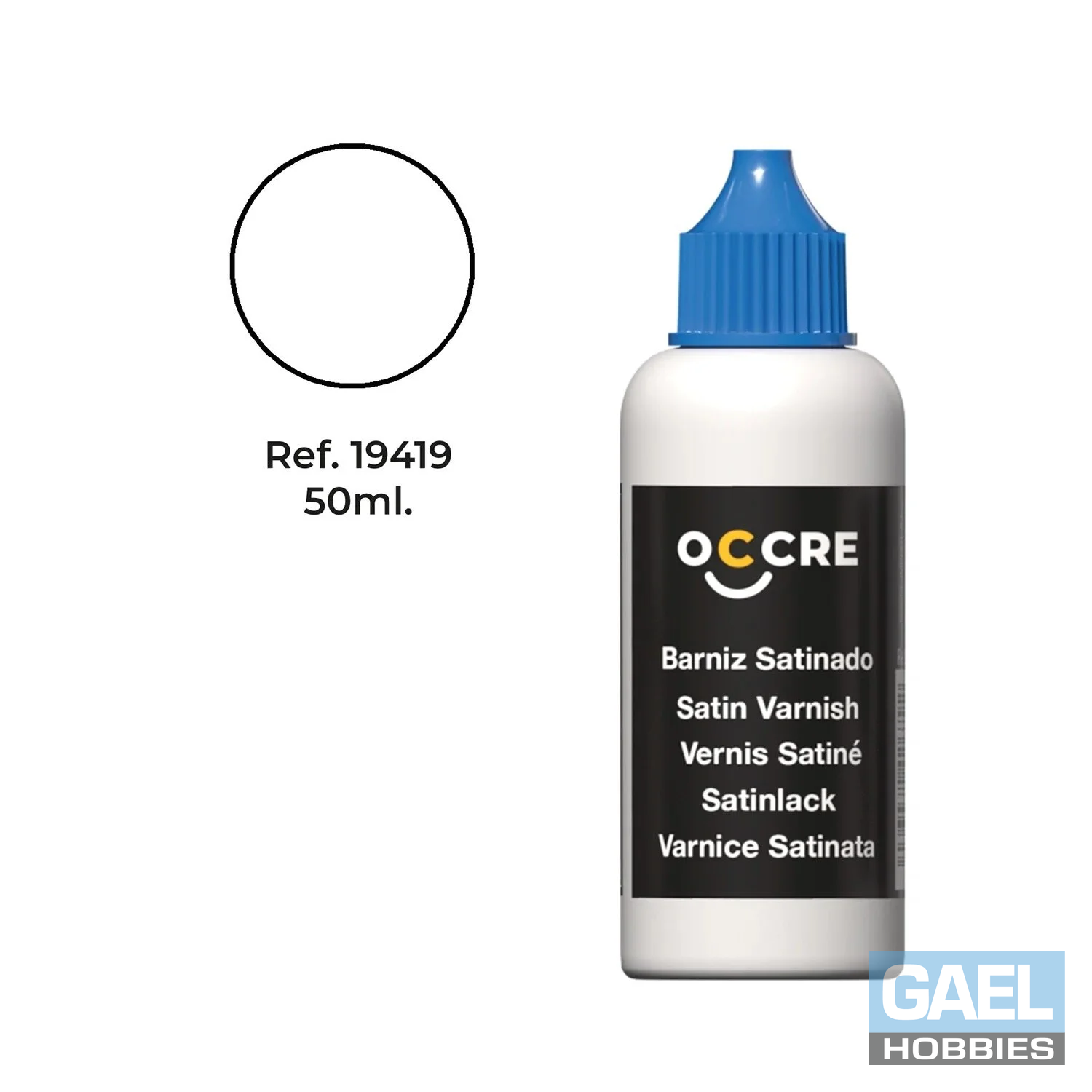 OCCRE Acrylic Stain Satin Varnish 50ml #19419