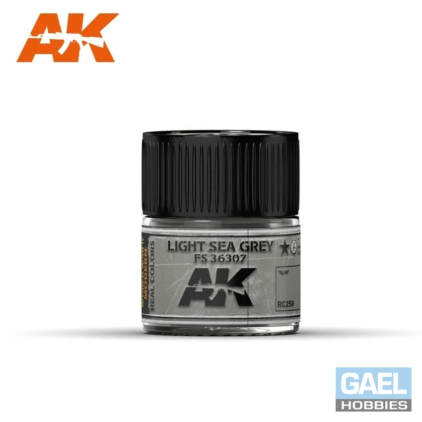 AK REAL COLORS: LIGHT SEA GREY RC250 FS36307 Acrylic Lacquer Paint 10ml Bottle