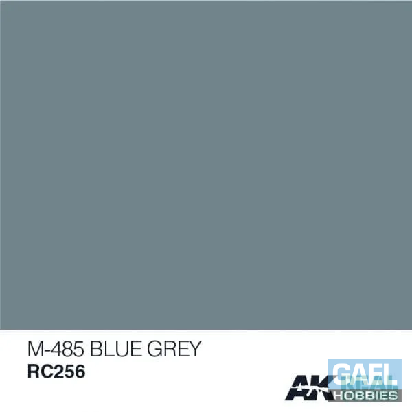 AK REAL COLORS: M-485 BLUE GREY  Acrylic Lacquer Paint 10ml Bottle
