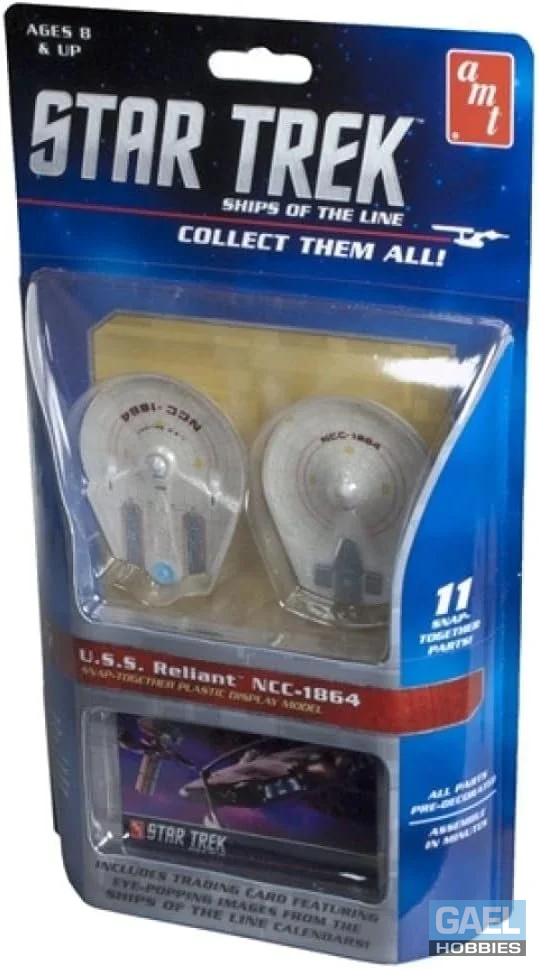 AMT Star Trek U.S.S. Reliant NCC-1864 w/ Trading Cards #AMT914/12