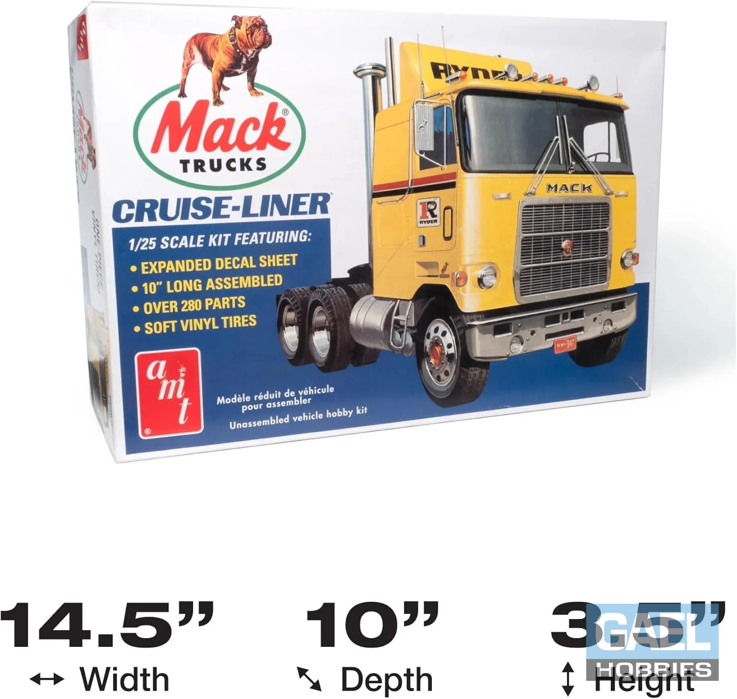 1/25 AMT Mack Cruise-Liner Semi Tractor Cab Retro Deluxe #AMT1062/06