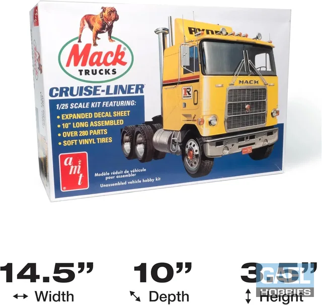 1/25 AMT Mack Cruise-Liner Semi Tractor Cab Retro Deluxe #AMT1062/06