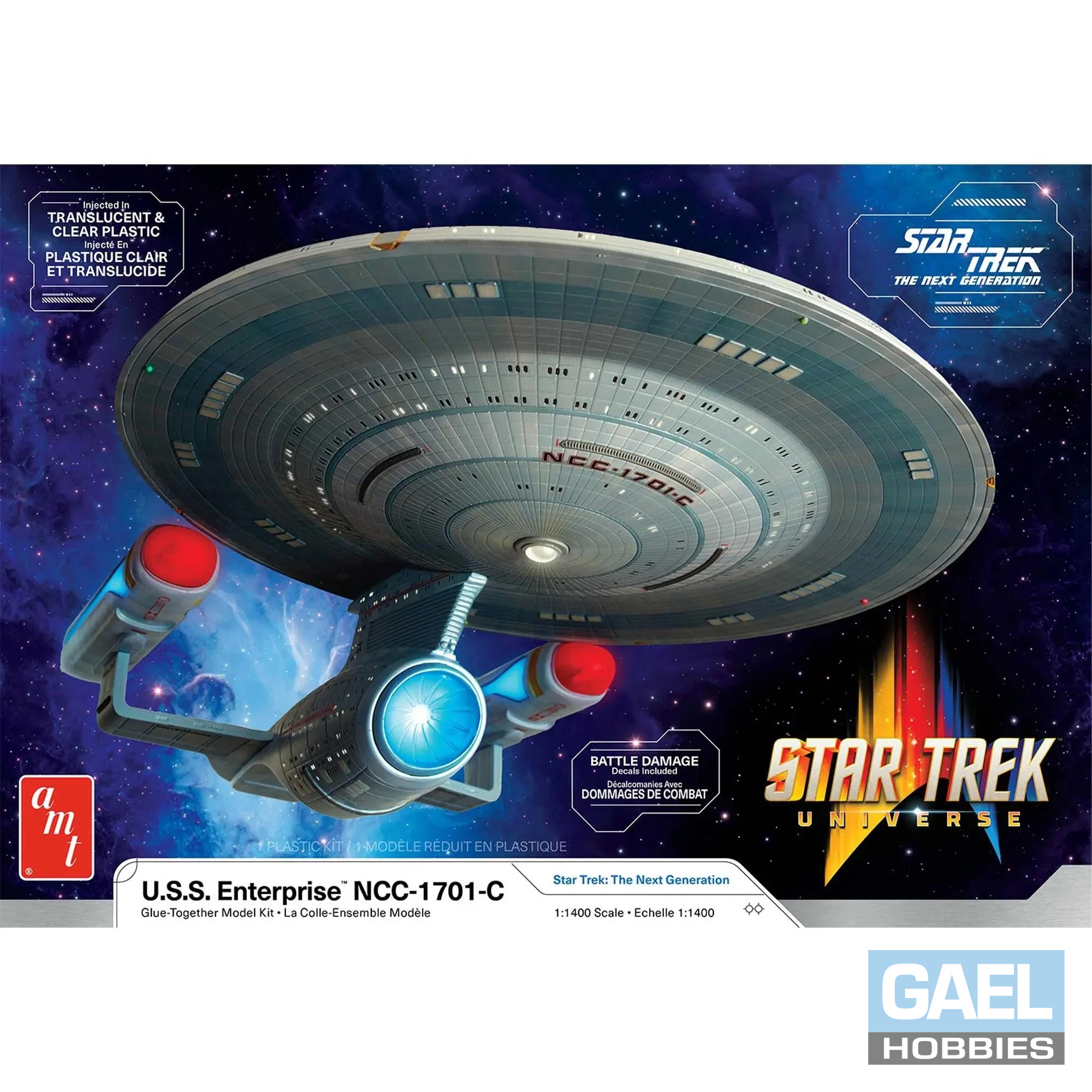 1/1400 AMT Star Trek NG U.S.S. Enterprise NCC-1701-C #AMT1332M/12