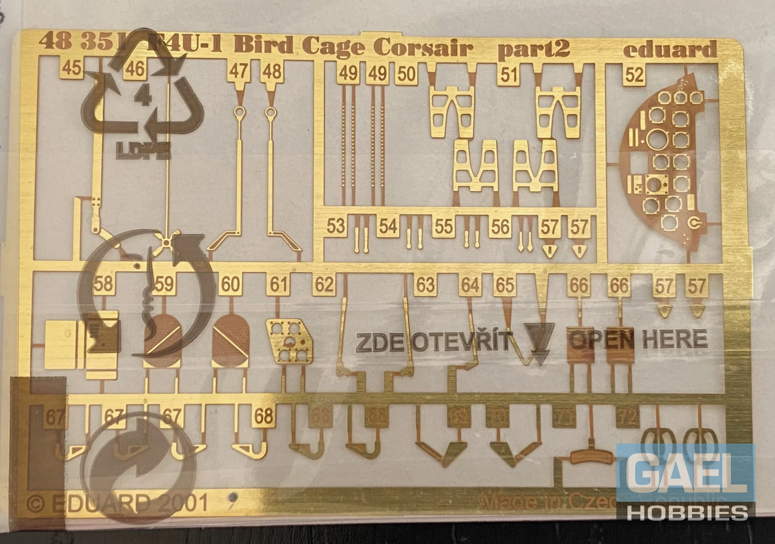1/48 Eduards F4U1 BirdCage PhotoEtch