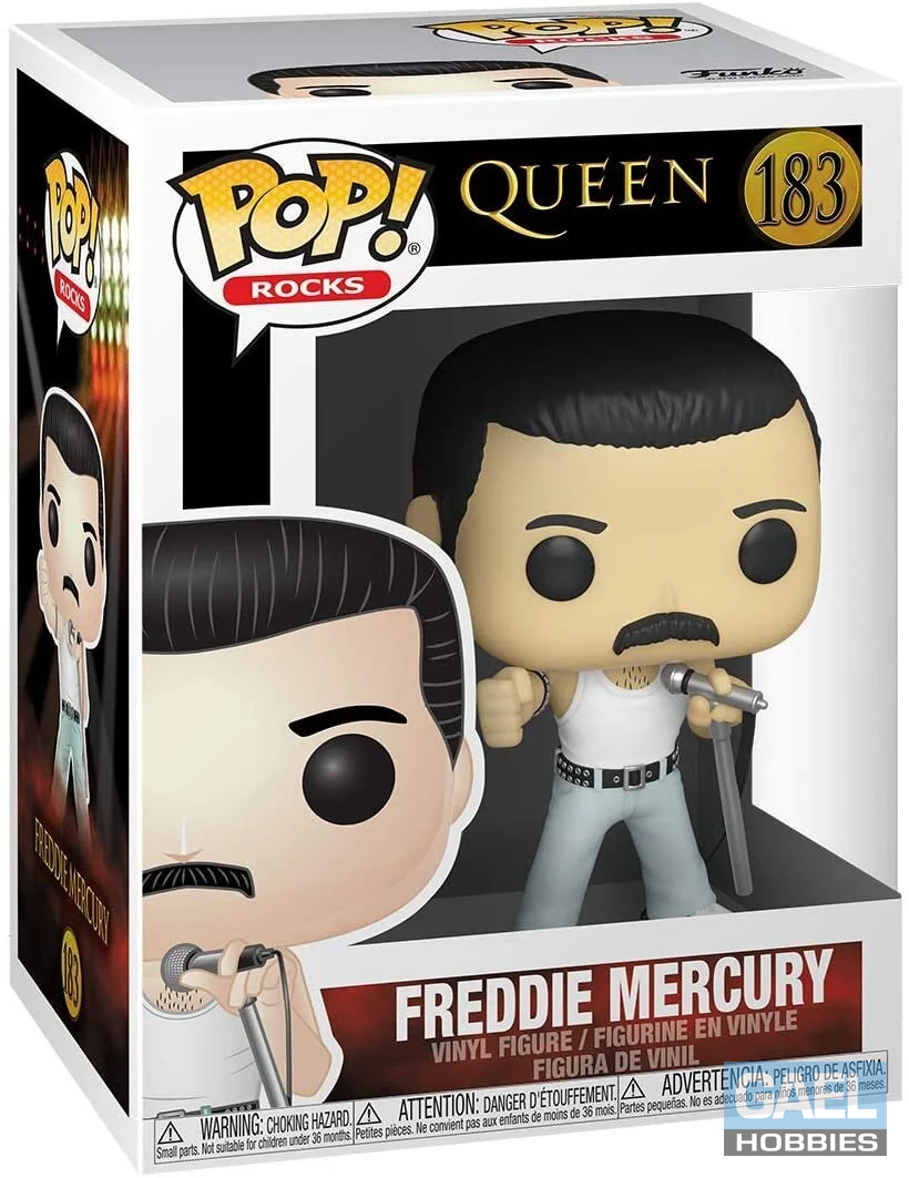 Funko POP! Rocks: Queen-Freddie Mercury Radio Gaga 1985 #183