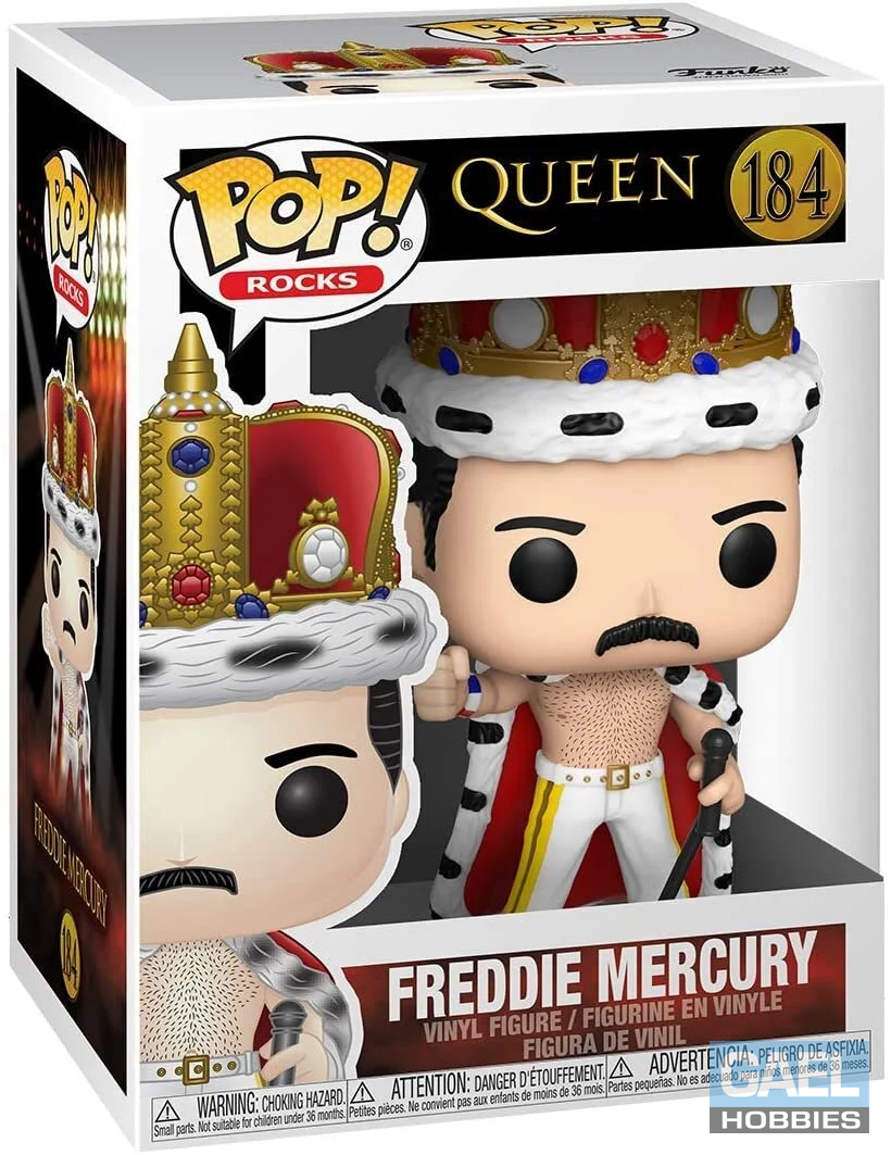 Funko POP! Rocks: Queen-Freddie Mercury King #184