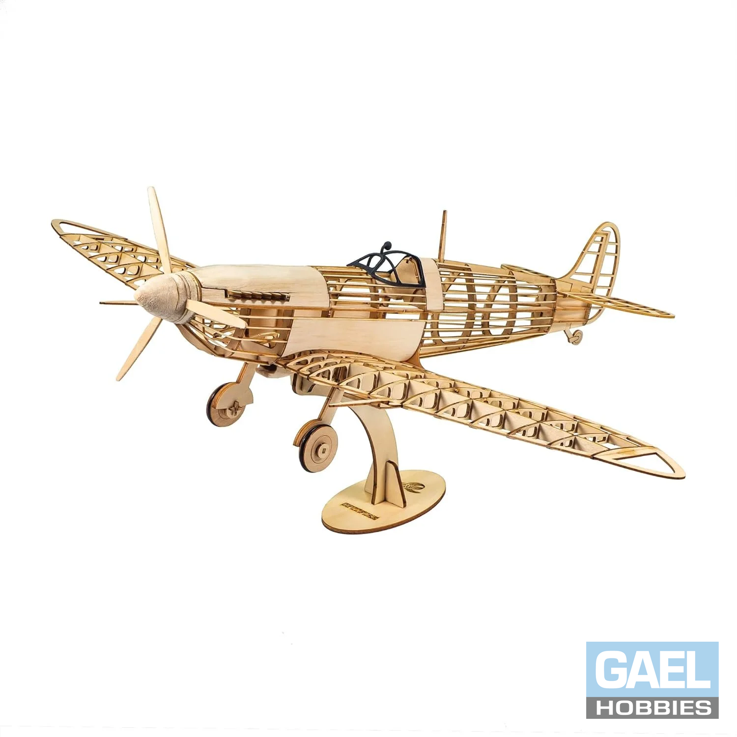 1/25 Dancing Wings Hobby Spitfire Fighter Wood Kit VX18 460mm (18.11")