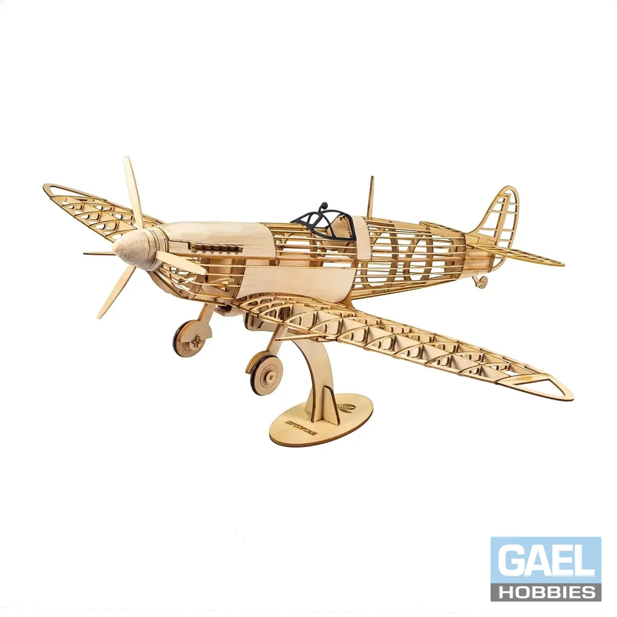 1/25 Dancing Wings Hobby Spitfire Fighter Wood Kit VX18 460mm (18.11")