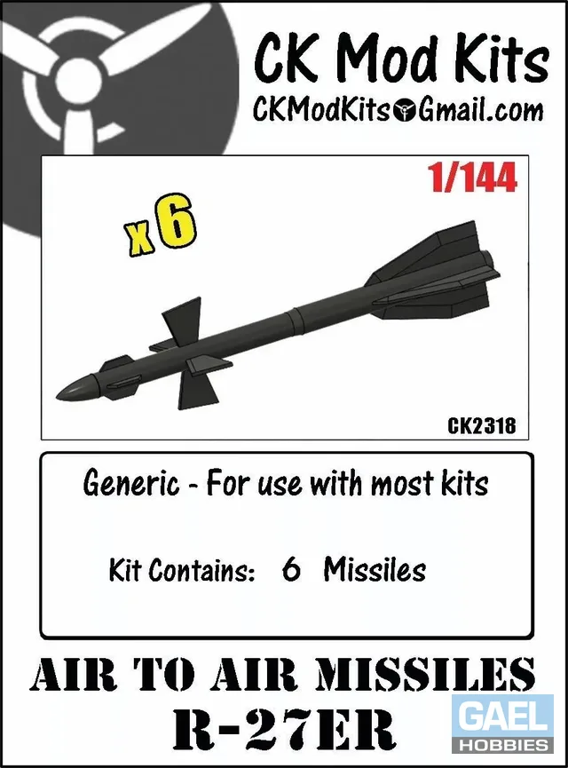 1/144 CK Mod Kits Air to Air Missiles R-27ET (Alamo-C) #CK2318