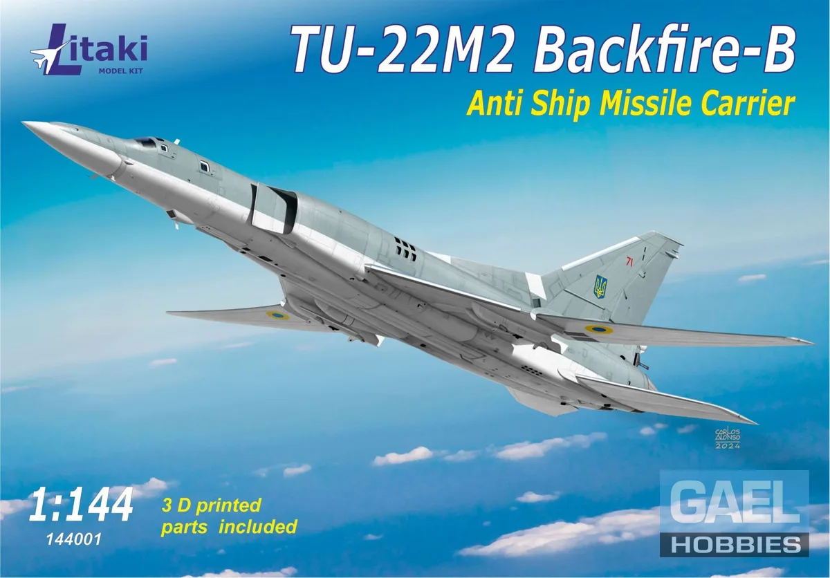 1/144 Litaki TU-22M2 Backfire-B Anti-Ship Missie Carrier #144001