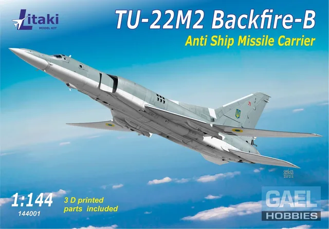 1/144 Litaki TU-22M2 Backfire-B Anti-Ship Missie Carrier #144001