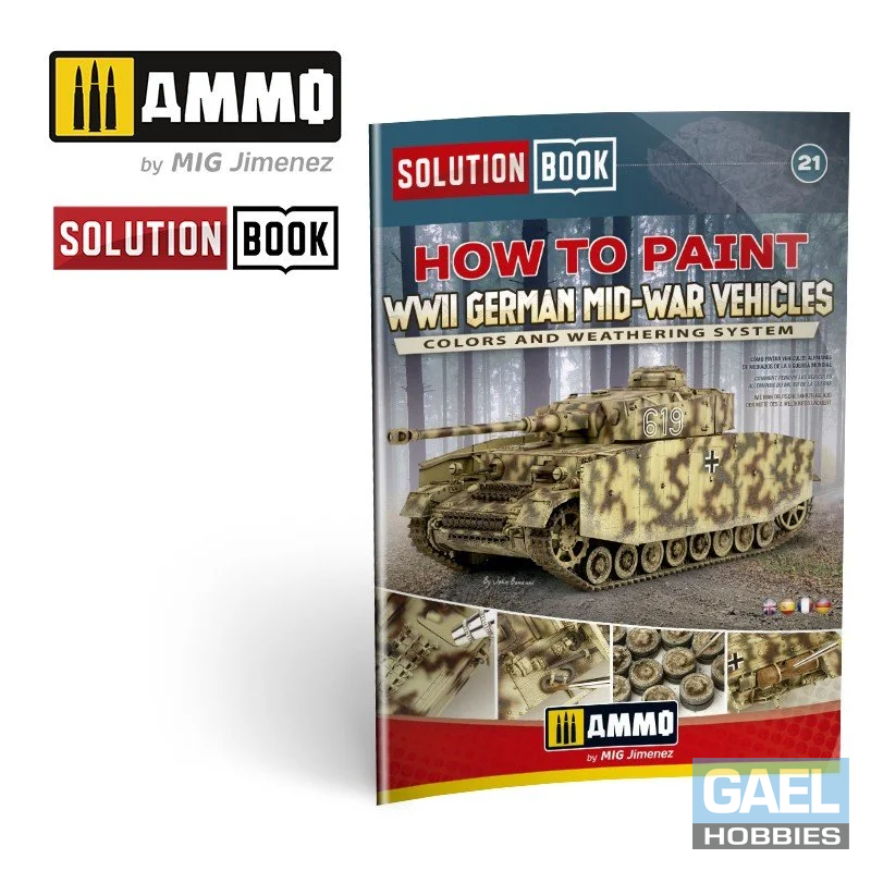 How to Paint WWII German Mid-War Vehicles SOLUTION BOOK 2 #6527