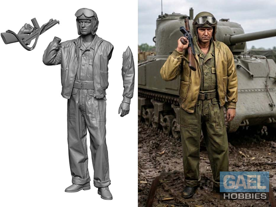 1/16 Legend Productions WW2 US Tank Crew with Thompson #LF1614