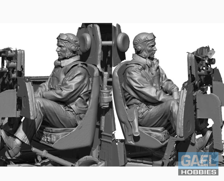 1/144 Legend WW2 Pilot Set 1 (4 pilots) #LF4401