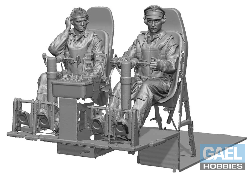 1/72 Legend Production WW2 US Bomber Pilot & Copilot set #LA7207