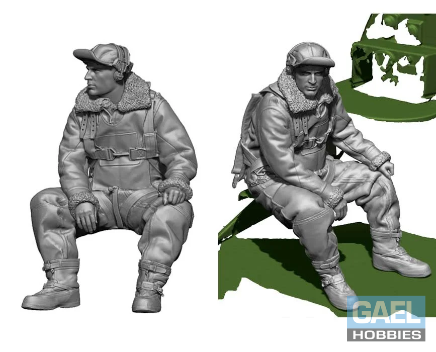 1/72 Legend Production WW2 US Bomber Radio Operator (Flight Engineer) #LA7211