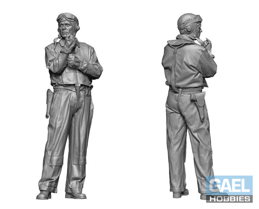 1/72 Legend Production WW2 US Navy Pilot (on deck) #LA7222