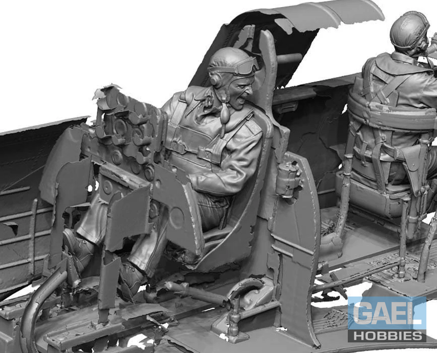 1/72 Legend Production WW2 US Navy Pilot 2 (Engaged/2Heads) #LA7223