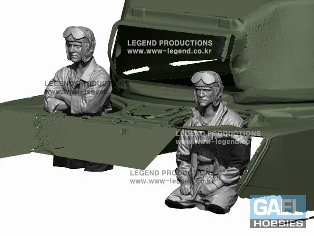 1/35 Legend Production WW2 US Tank Driver & Bow Gunner #LF0141