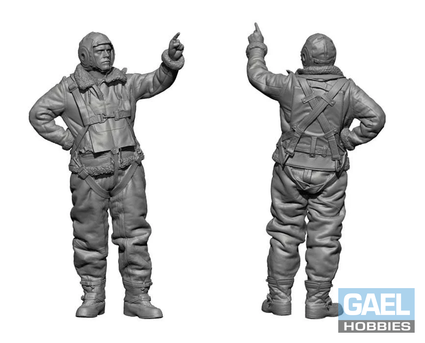 1/48 Legend Production WW2 US Bomber Crew on the ground #LF4819
