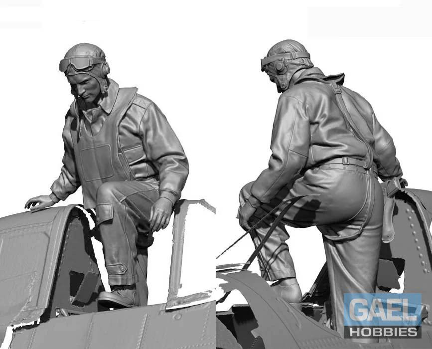 1/48 Legend Production WW2 US Navy Pilot (Boarding) #LF4821