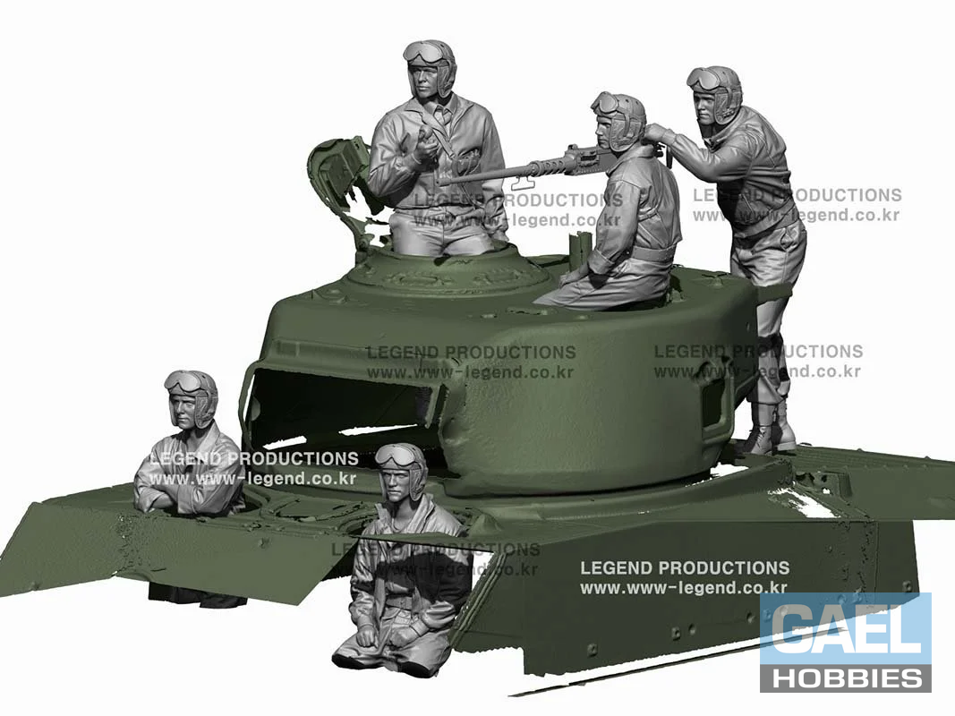 1/48 Legend Production WW2 US Tank Crew Set #LF4833