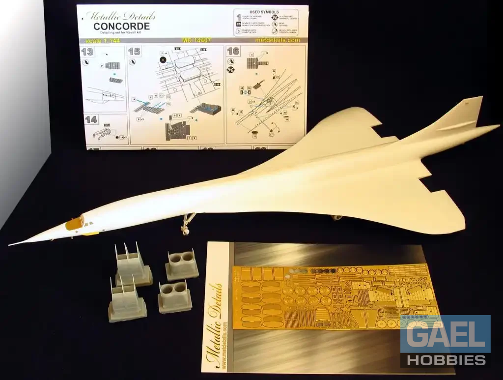 1/144 Metallic Details Concorde Detailing Set (Revell) #MD14407