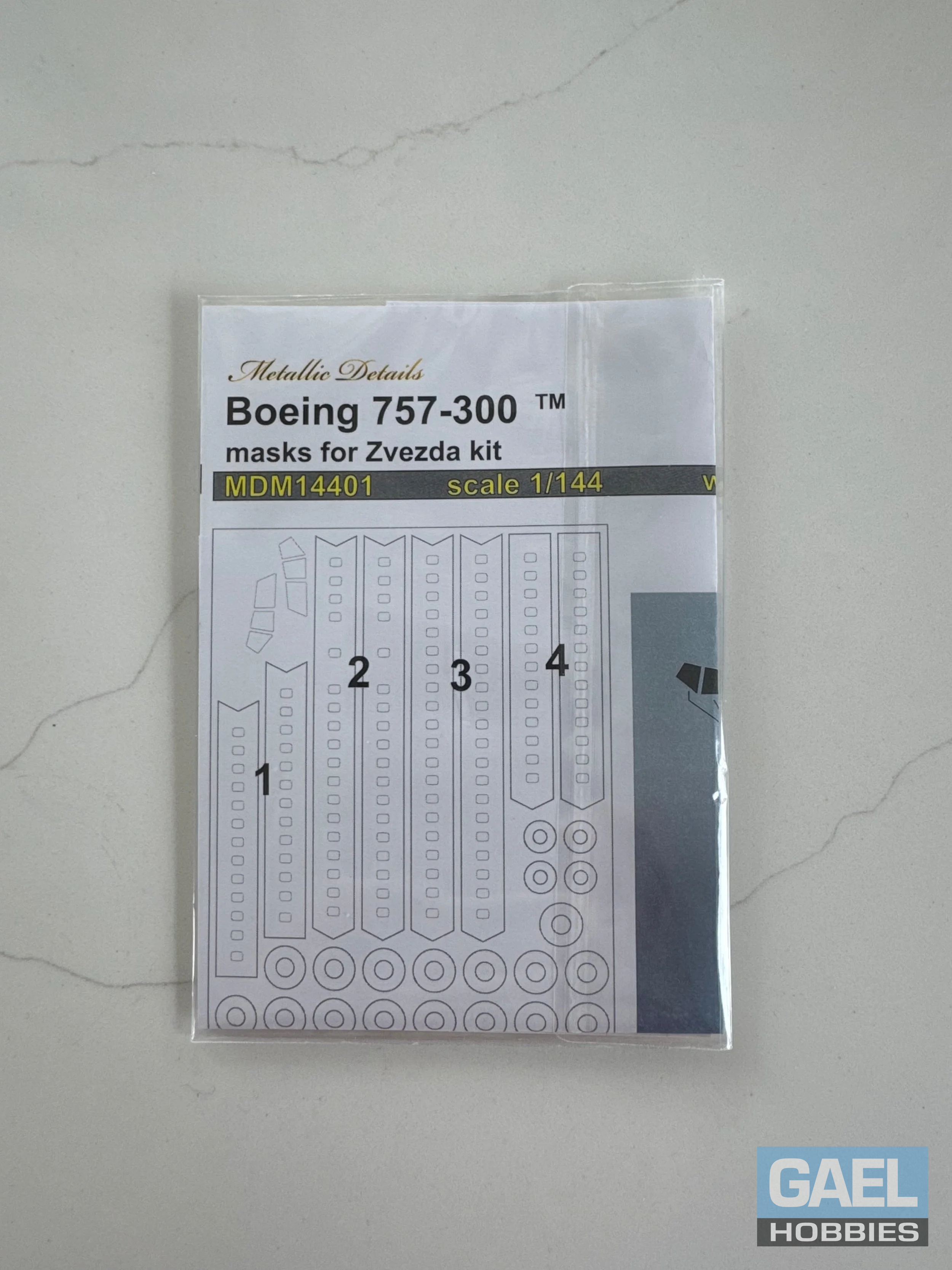1/144 Metallic Details Boeing 757-300 Masks (Zvezda) #MDM14401