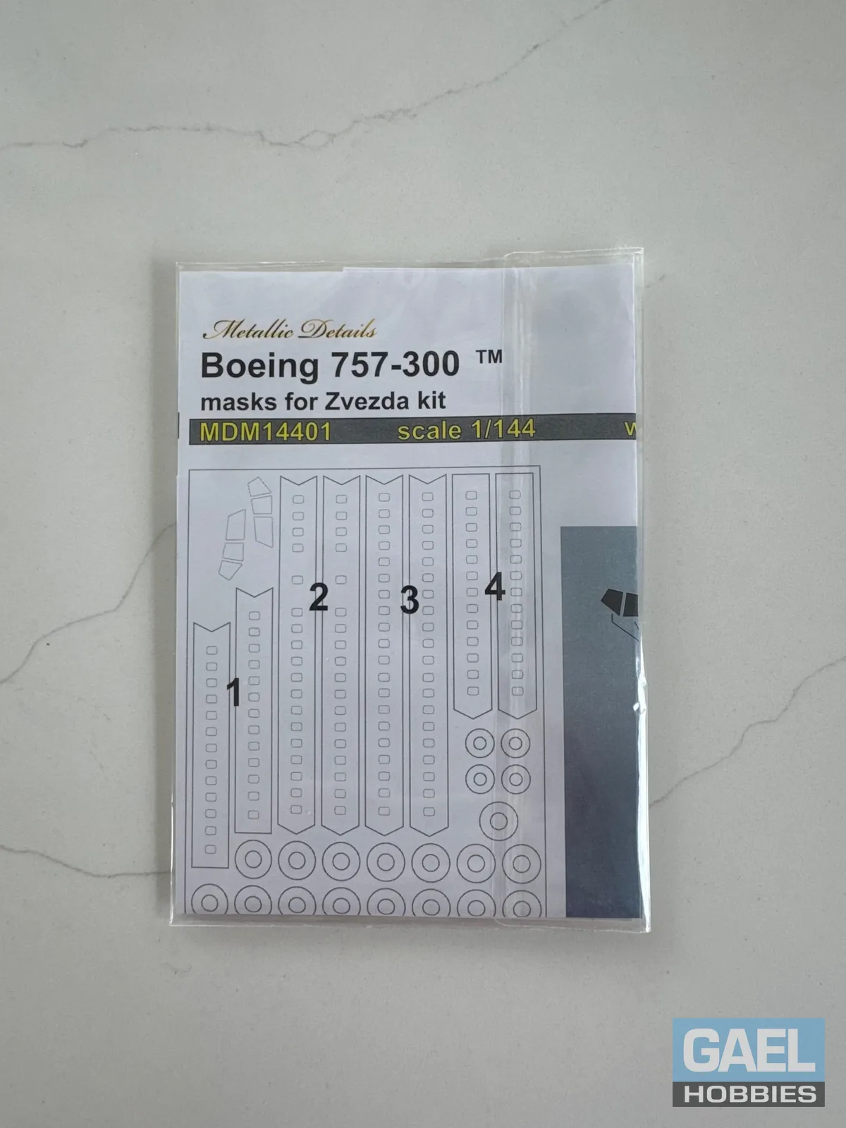 1/144 Metallic Details Boeing 757-300 Masks (Zvezda) #MDM14401