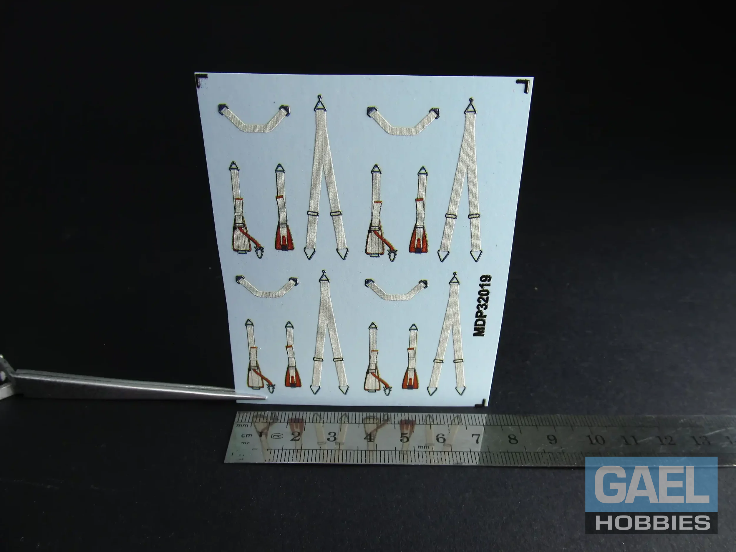 1/32 Metallic Details Luftwaffe Seat Belts Early 3D Decals #MDP32019
