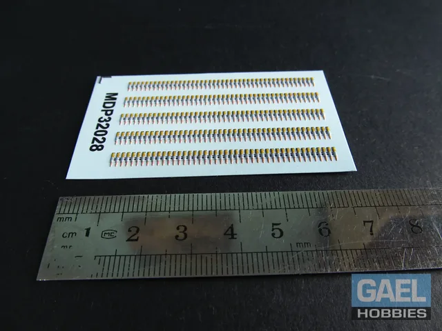 1/32 Metallic Details M2 Browning .50 Caliber Machine Gun Ammo Belts #MDP32028
