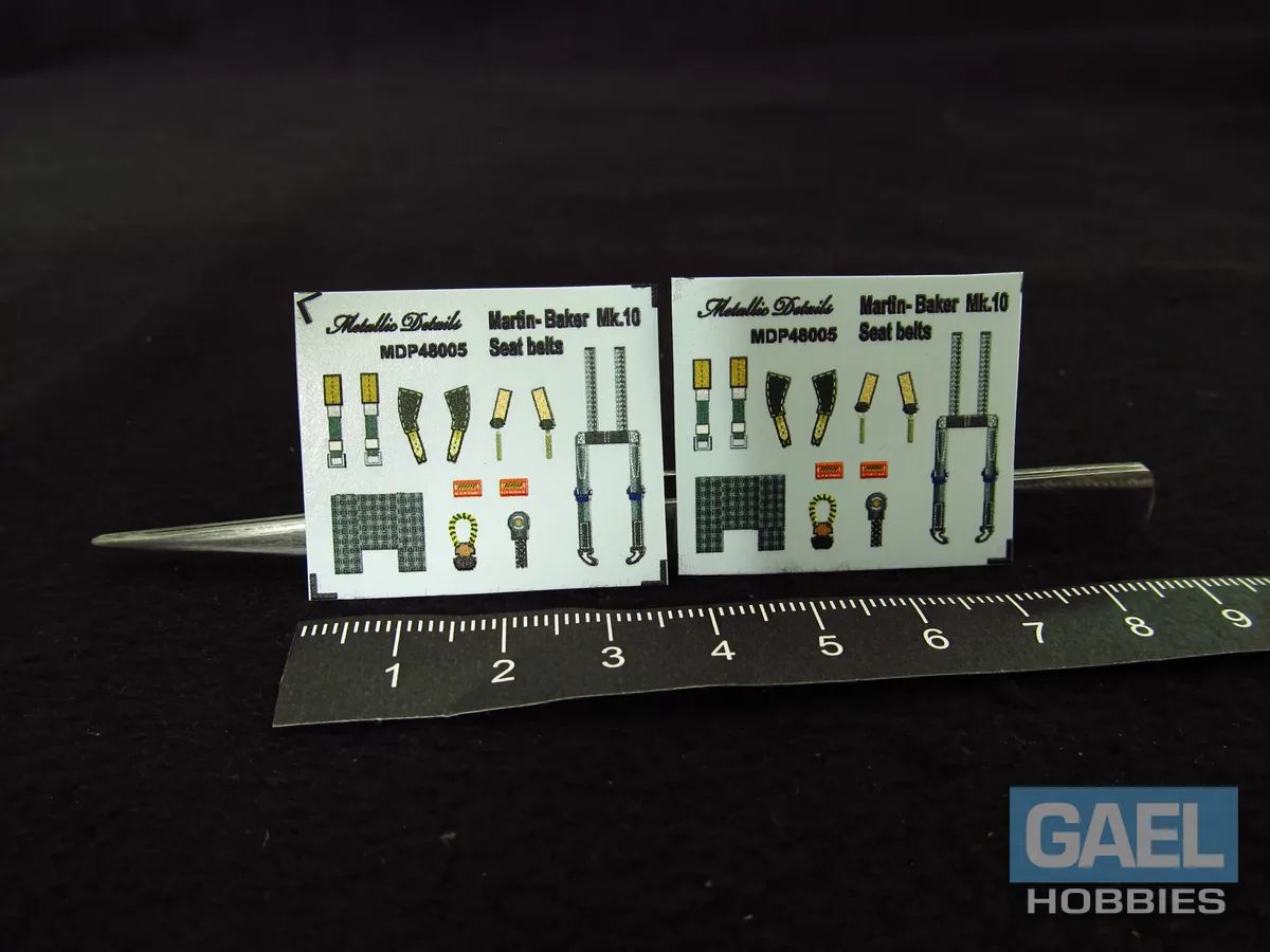 1/48 Metallic Details Martin-Baker Mk.10 Seat Belts #MDP48005