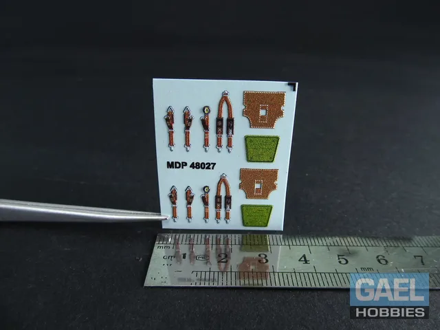 1/48 Metallic Details France Seat Belts WWII #MDP48027