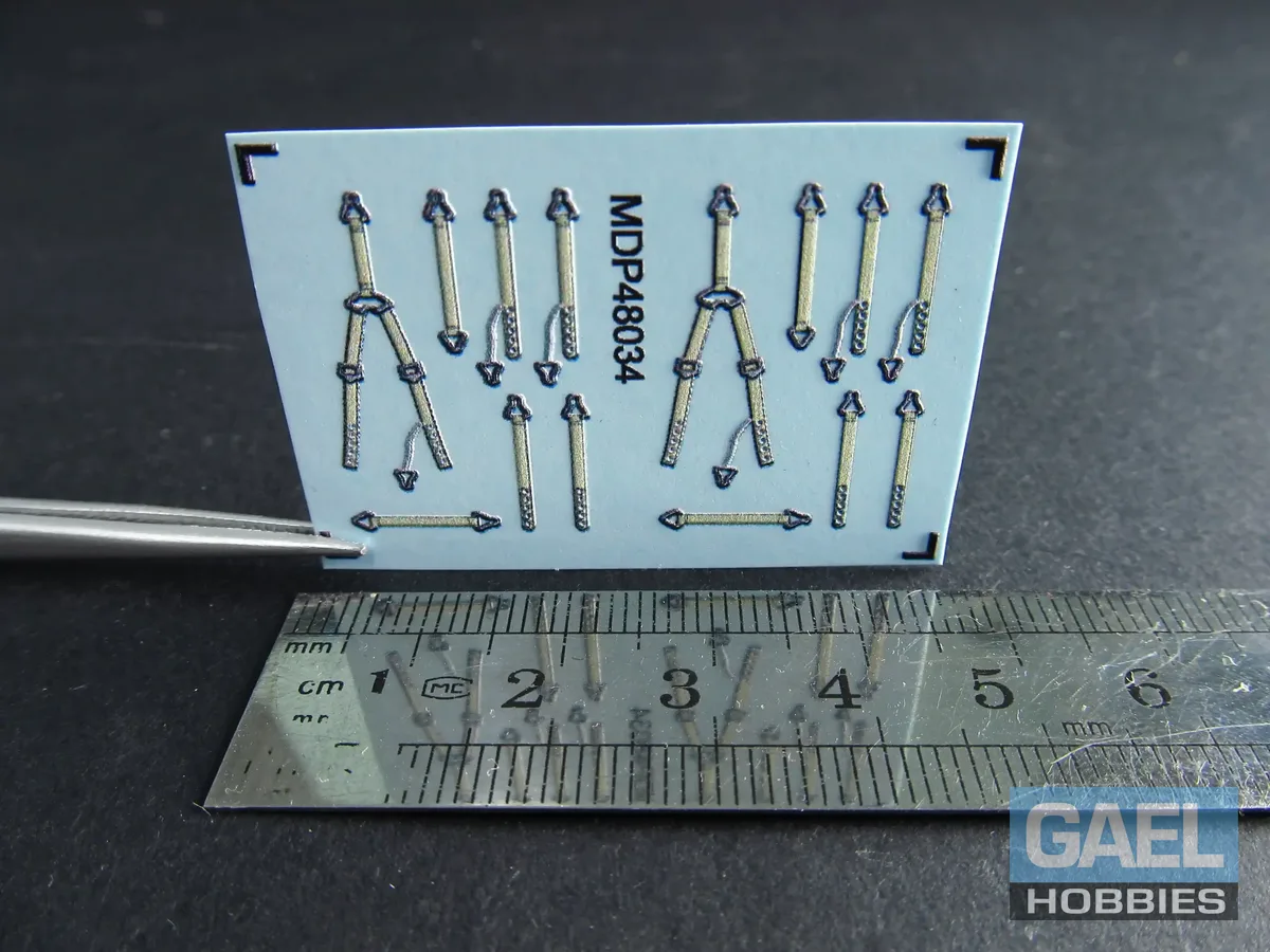 1/48 Metallic Details PZL P.11, PZL.23, PZL.46, PZL.37 Seat Belts #MDP48034