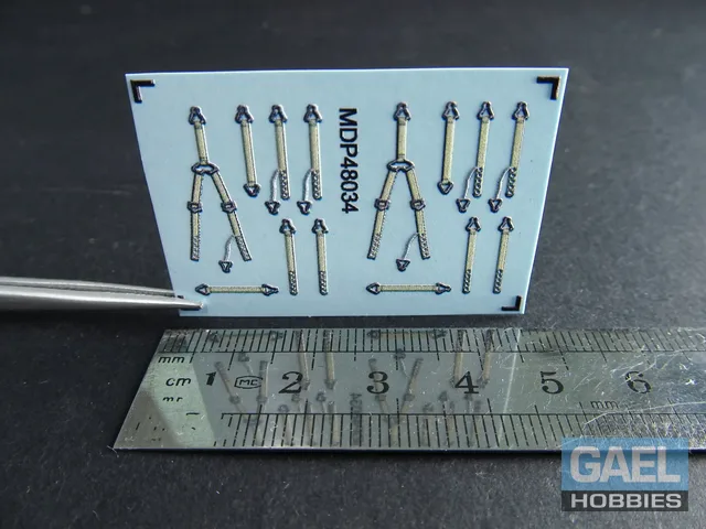 1/48 Metallic Details PZL P.11, PZL.23, PZL.46, PZL.37 Seat Belts #MDP48034