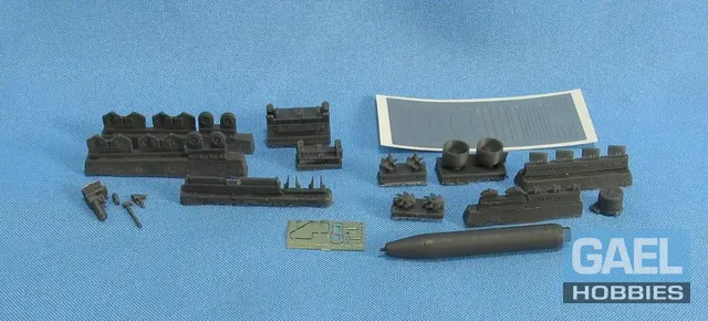 1/48 Metallic Details USN Loading Cart with Torpedo Mk-46 #MDR4851