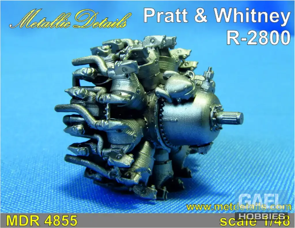 1/48 Metallic Details Engines Pratt & Whitney R-2800 #MDR4855