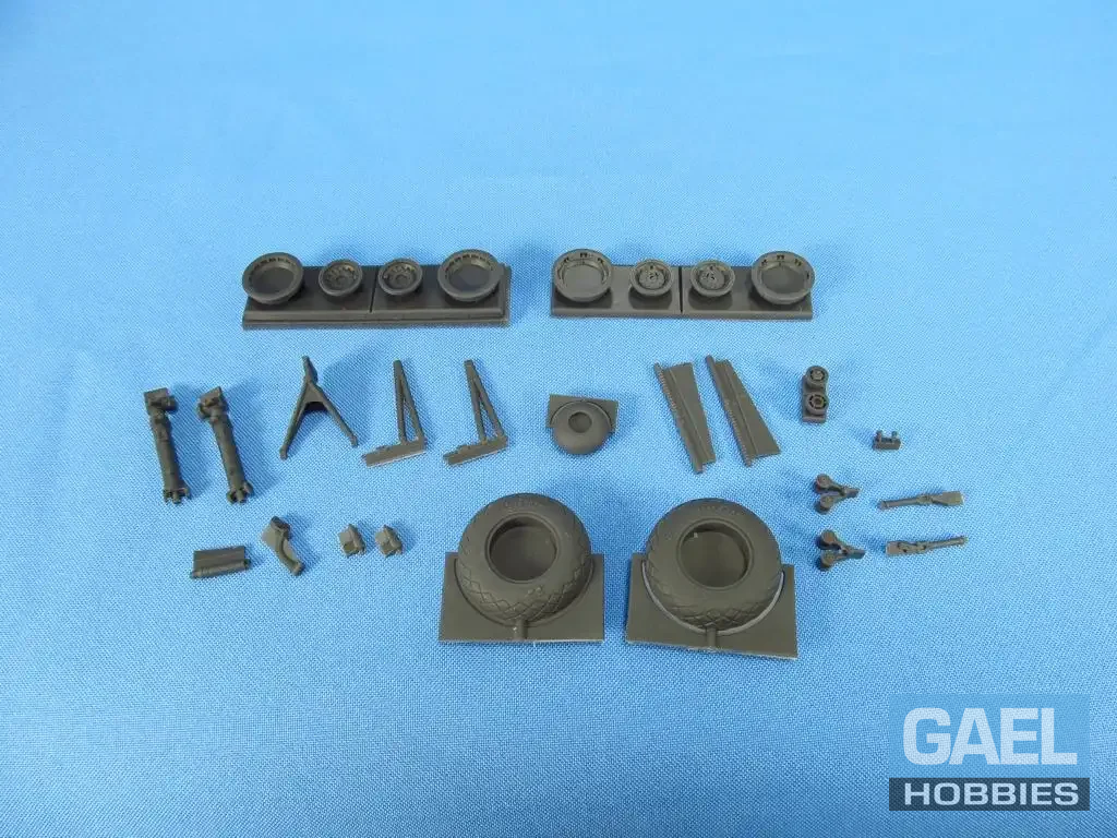 1/48 Metallic Details B-17 Wheels with Uncovered #MDR4866