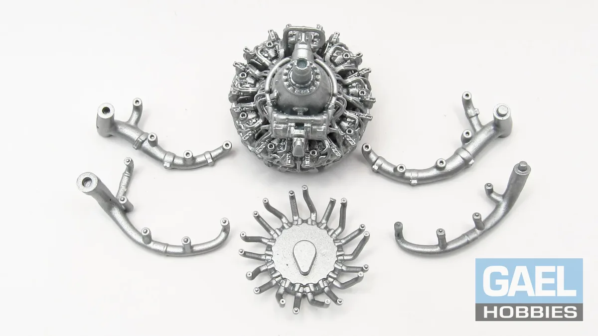 1/72 Metallic Details Wright R-3350 Engine (3D Printed Version) #MDR72122