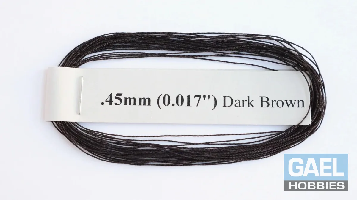 RoS Poly DrkBrwn Rope .45mm (0.017") RH6Mtrs #6003