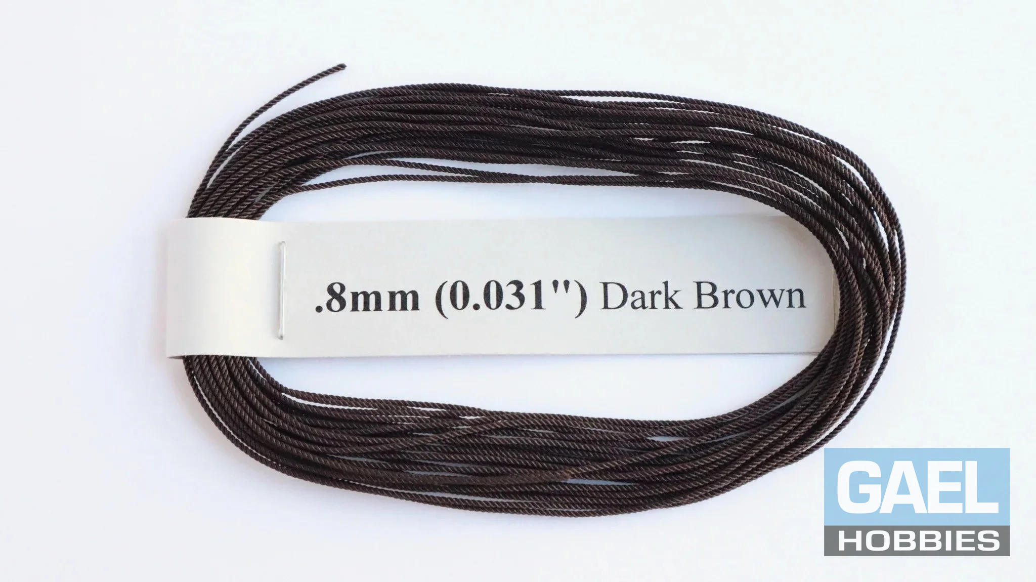 RoS Poly DrkBrwn Rope .8mm (0.031") RH6Mtrs #6007